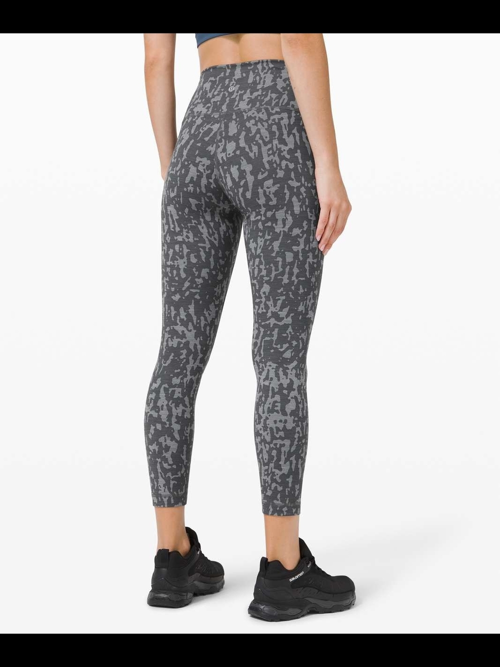 lululemon Wunder Train High-Rise Tights in a heathered gray camo print - Picture 5 of 5